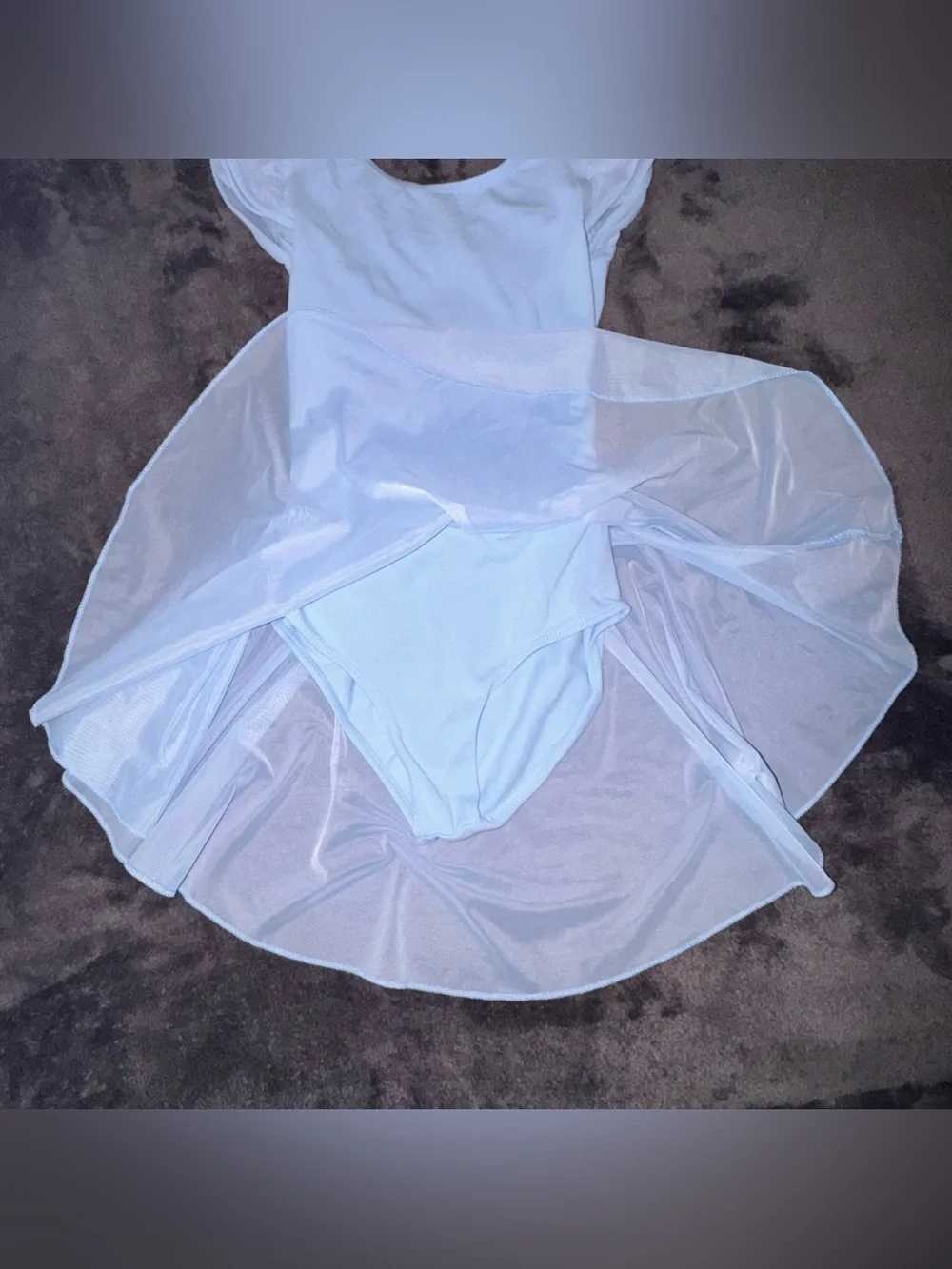 Girls Toddler Ballerina Gymnastics Tutu Blue Leotard size Small 4T - 5